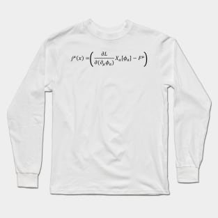 Noether Conserved Current - Quantum Field Theory Long Sleeve T-Shirt